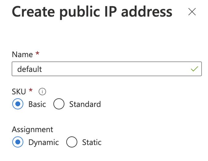 azure public ip