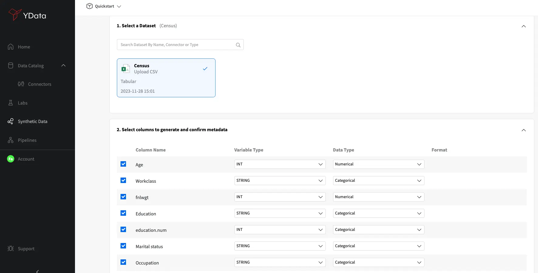 Configure Metadata